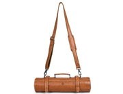 Tuscania Leather Knife Roll & Bag Combo - Tawny Brown