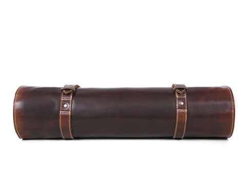 Tuscania Leather Knife Roll & Bag Combo - Penny Brown