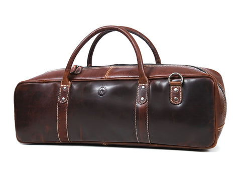 Tuscania Leather Knife Roll & Bag Combo - Penny Brown