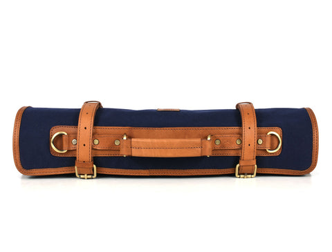 Malaga Canvas Knife Roll - Cobalt Blue