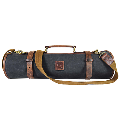 Malaga Canvas Knife Roll - Distressed Grey