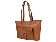 Ladies Leather Tote Bag – Timeless Shopper for Everyday Use - Cabrini - Elegance Perfected