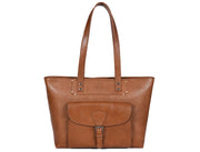 Ladies Leather Tote Bag – Timeless Shopper for Everyday Use - Cabrini - Elegance Perfected