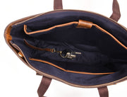 Ladies Leather Tote Bag - Walnut Brown - Cabrini - Elegance Perfected