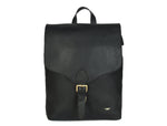 Leather Backpack – Classic Black Travel & Work Companion - Cabrini - Elegance Perfected