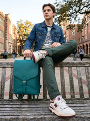 Leather Backpack – Classic Black Travel & Work Companion - Cabrini - Elegance Perfected