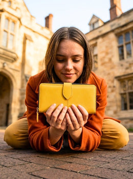 Leather Clutch Wallet For Women - Cabrini - Elegance Perfected