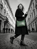 Leather Crossbody Bag – Chic & Compact for Daily Outings - Cabrini - Elegance Perfected