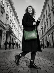 Leather Crossbody Bag – Chic & Compact for Daily Outings - Cabrini - Elegance Perfected