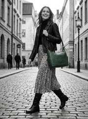 Leather Crossbody Bag – Chic & Compact for Daily Outings - Cabrini - Elegance Perfected