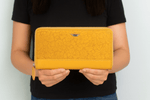 Leather Ladies Clutch – Classic Handheld Purse for Women - Cabrini - Elegance Perfected