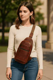 Leather Mini Backpack - Multicolor - Cabrini - Elegance Perfected