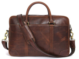 Leather Portfolio Bag - Multicolor - Cabrini - Elegance Perfected