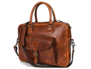 Leather Portfolio Bag – Top Grain Organizer for Travel & Office - Cabrini - Elegance Perfected