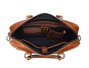 Leather Portfolio Bag – Top Grain Organizer for Travel & Office - Cabrini - Elegance Perfected
