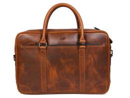 Leather Portfolio Organizer Bag – Sleek Work Essential - Cabrini - Elegance Perfected