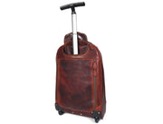 Leather Trolley Backpack – Travel - Ready Luxury - Cabrini - Elegance Perfected