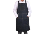 Lemos Canvas Apron – Denim Blue - Cabrini - Elegance Perfected