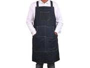 Lemos Canvas Apron – Denim Blue - Cabrini - Elegance Perfected