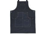 Lemos Canvas Apron – Denim Blue - Cabrini - Elegance Perfected