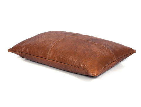 Arizona Leather Pillow Cover - Brown