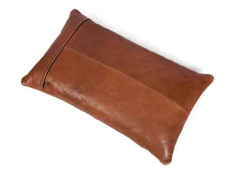 Arizona Leather Pillow Cover - Brown