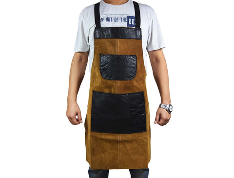 Florence Suede Apron - Raven Black