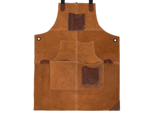 Arucas Suede Apron - Caramel Brown