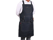 Lemos Canvas Apron – Denim Blue