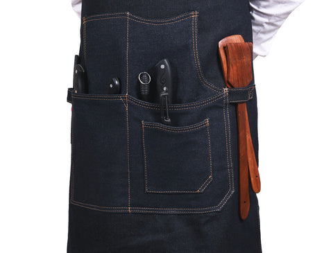 Lemos Canvas Apron - Denim Blue