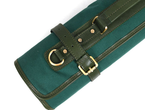 Malaga Canvas Knife Roll - Pine Green