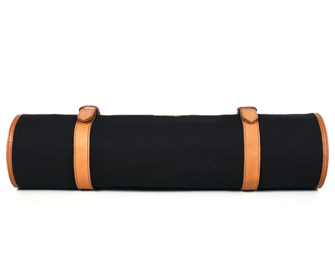 Malaga Canvas Knife Roll - Raven Black