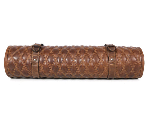 Arctic Blade Quilted Leather Knife Roll -  Sienna