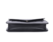 Luxe Noir Quilted Leather Shoulder Clutch - Cabrini - Elegance Perfected