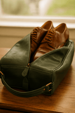 Luxury Leather Shoe Bag – Handcrafted Travel Essential for Style & Protection - Cabrini - Elegance Perfected