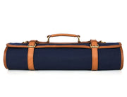Malaga Canvas Knife Roll – Cobalt Blue | 8 - Slot Culinary Wrap - Cabrini - Elegance Perfected
