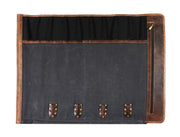 Malaga Canvas Knife Roll - Distressed Grey - Cabrini - Elegance Perfected