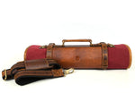 Marchena Canvas Knife Roll – Raspberry | Bold 8 - Slot Wrap - Cabrini - Elegance Perfected