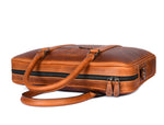 Men's Vintage Leather Messenger Bag - Professional 15.6