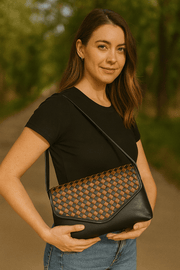 Minimal Leather Clutch – Top Grain Evening Elegance - Cabrini - Elegance Perfected