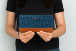 Minimalist Leather Clutch – Sleek Everyday Evening Purse - Cabrini - Elegance Perfected