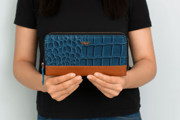 Minimalist Leather Clutch – Sleek Everyday Evening Purse - Cabrini - Elegance Perfected