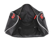 Modern Black Leather Duffel – Weekend Travel Essential - Cabrini - Elegance Perfected