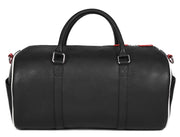 Modern Black Leather Duffel – Weekend Travel Essential - Cabrini - Elegance Perfected