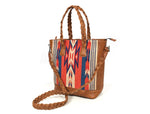 Montana Kim Tote – Kilim & Leather Boho Bag - Cabrini - Elegance Perfected