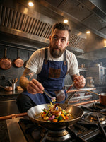 ogue Leather & Canvas Apron – Heavy - Duty Workwear - Cabrini - Elegance Perfected