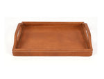 Ombra Leather Serving Tray - Caramel Brown - Cabrini - Elegance Perfected