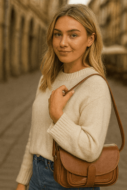 Premium Leather Crossbody – Sleek & Light - Cabrini - Elegance Perfected