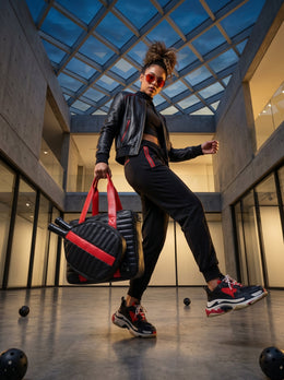 Premium Leather Pickleball Bag with Paddle Case | Stylish Sports Tote - Cabrini - Elegance Perfected