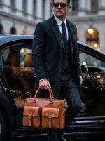 Professional Leather Portfolio Bag - Cabrini - Elegance Perfected